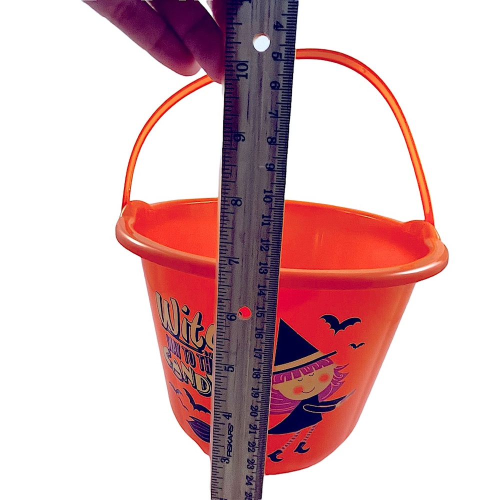 NWT light up Trick or Treat bucket orange safety push light-new in package - Picture 8 of 8